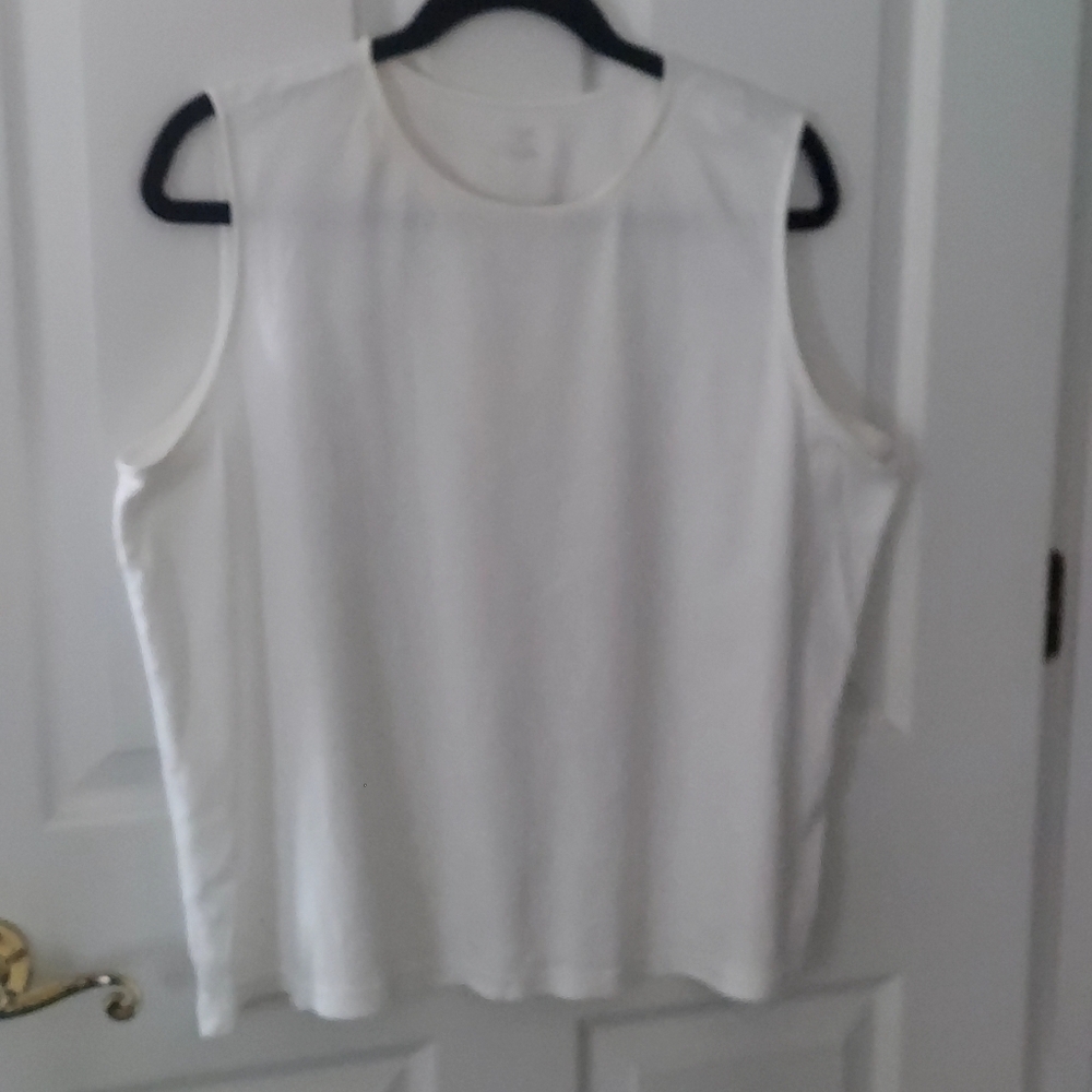 C J Banks White Sleeveless Top